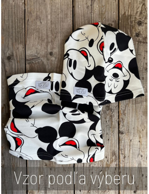 Šmolko čiapka + tunel (vzorovaný set)