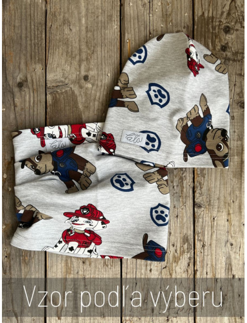 Šmolko čiapka + tunel (vzorovaný set)