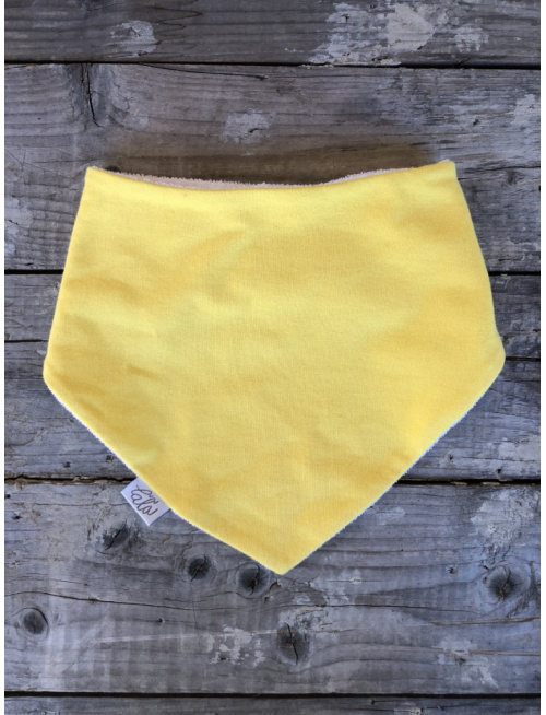 Teplákový trojuholníkový nákrčník podšitý antibakteriálnym froté