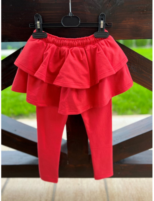 Teplákové legíny so sukňou - jednofarebné