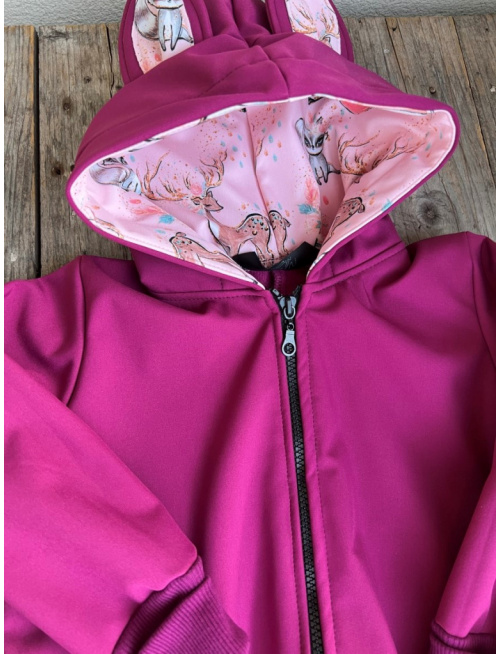 Overal s rastúcimi manžetami a vreckami a uškami - softshell - JESEŇ/ZIMA