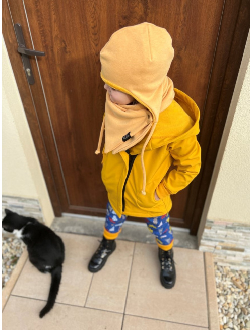 Rastúca softshell bunda so šikmozipsom ALEX - jednofarebná - jeseň/ZIMA