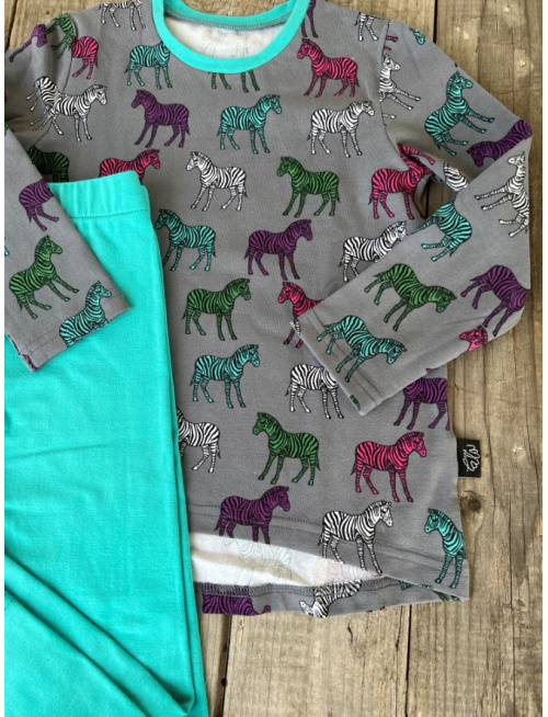 Detské pyžamko ZEBRY - tunikový strih