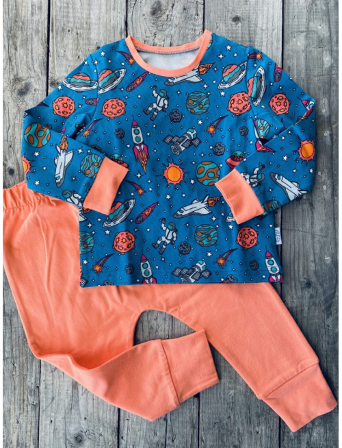Detské pyžamko VESMÍR - klasik strih - LEN DO VYPREDANIA ZÁSOB