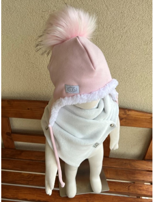 Warmkeeper ušiačka s bombuľou podšitá barančekom - dvojvrstvová