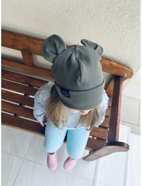 Rebro čiapka ANIMALS - macko