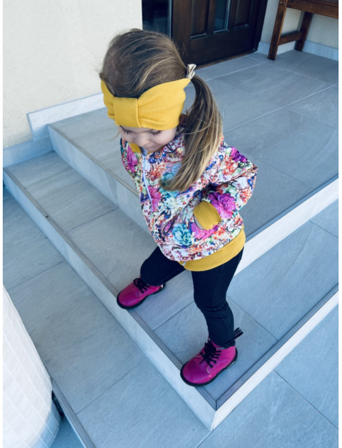 Rebro čelenka TURBAN - horčicová