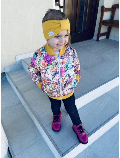 Rebro čelenka TURBAN - horčicová