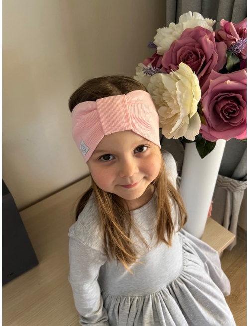 Rebro čelenka TURBAN - púdrová