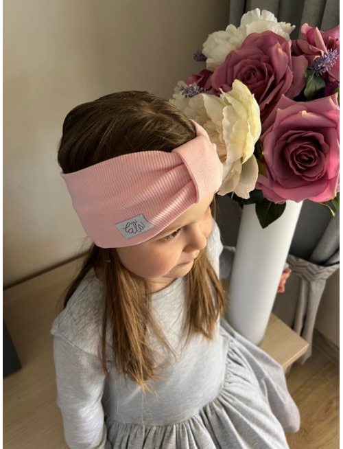 Rebro čelenka TURBAN - púdrová