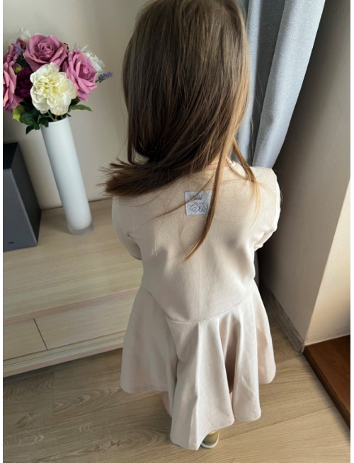 Teplákové šaty s kruhovou sukňou Lucia - jednofarebné