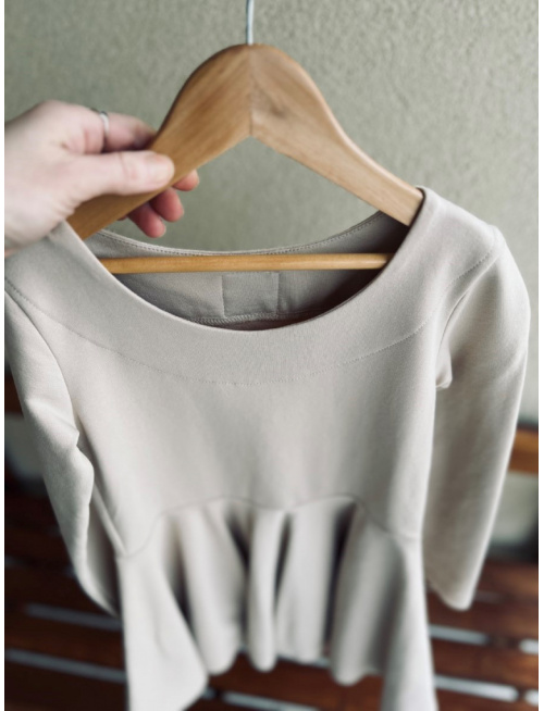 Teplákové šaty s kruhovou sukňou Lucia - jednofarebné