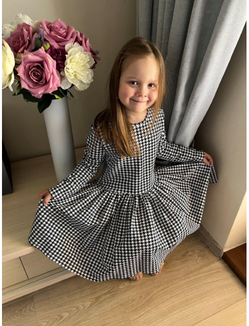 Bohémske teplákové šaty s vlečkou Lina - vzorované