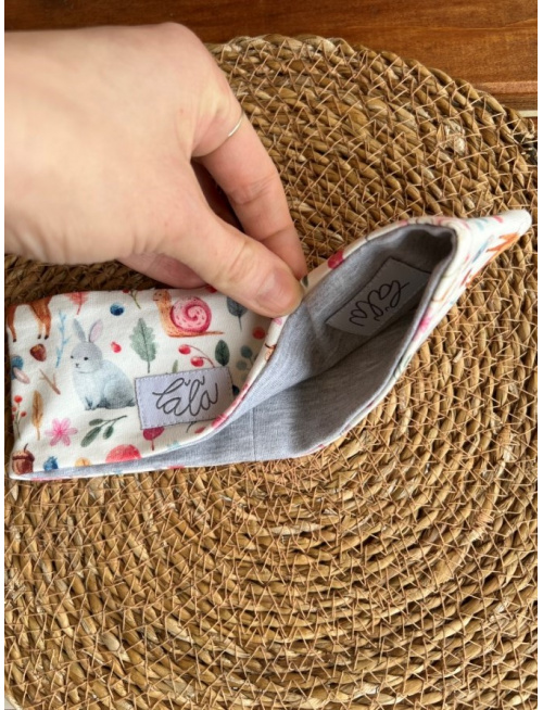 Tepláková rovná čelenka obojstranná (vzor/farba)