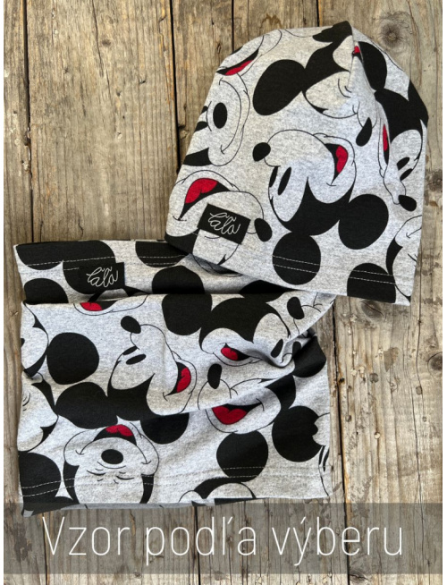 Šmolko čiapka + tunel (vzorovaný set)