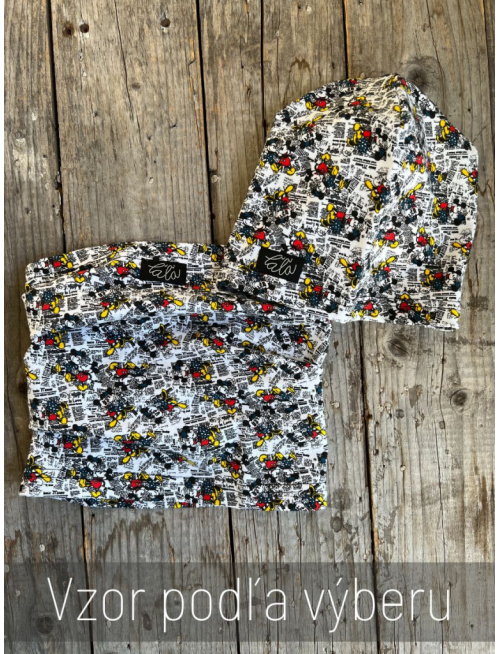 Šmolko čiapka + tunel (vzorovaný set)