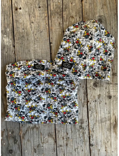 Šmolko čiapka + tunel (vzorovaný set)