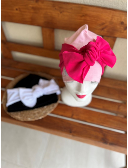 Šmolko čiapka s viazacou inofarebnou mašľou