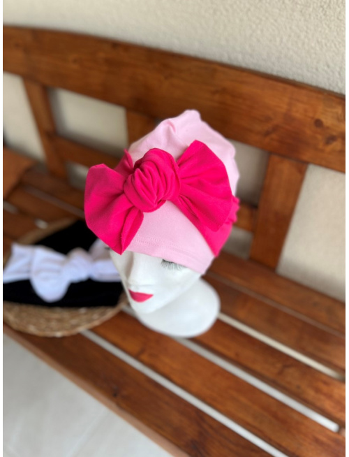 Šmolko čiapka s viazacou inofarebnou mašľou