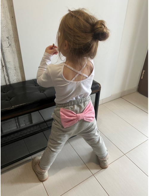 Teplákové jednofarebné pudláče old s mašľou