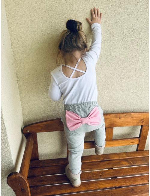 Teplákové jednofarebné pudláče old s mašľou