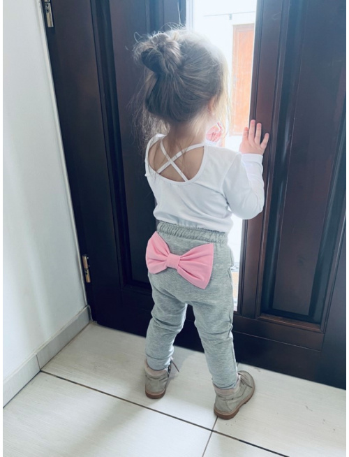 Teplákové jednofarebné pudláče old s mašľou