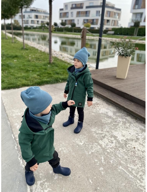 Rastúca softshell bunda ALEX/DINO LUX so šikmozipsom a reflexným prvkom - jeseň/ZIMA