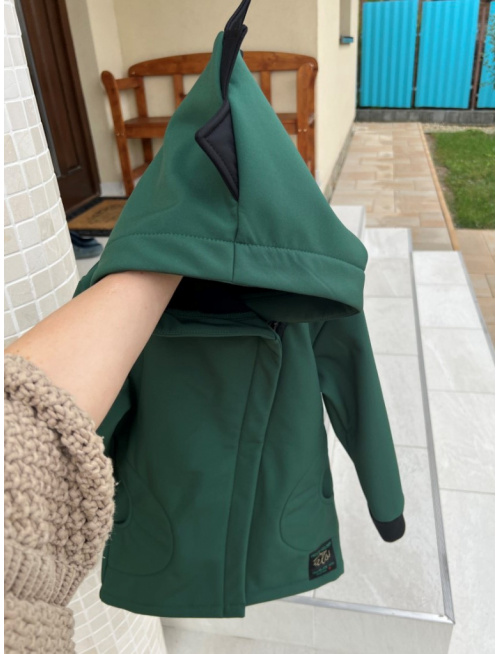 Rastúca softshell bunda ALEX/DINO LUX so šikmozipsom a reflexným prvkom - jeseň/ZIMA