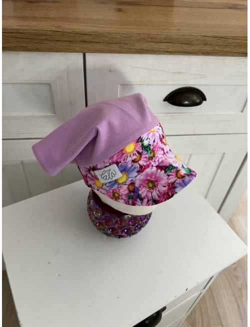 Úpletová šatka LORY so šiltom na pevno - kombinovaná - LEN DO VYPREDANIA ZÁSOB