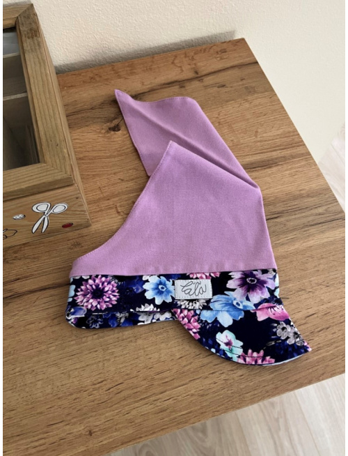 Úpletová šatka LORY so šiltom na pevno - kombinovaná - LEN DO VYPREDANIA ZÁSOB