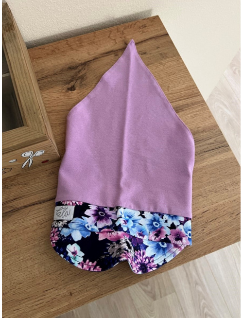 Úpletová šatka LORY so šiltom na pevno - kombinovaná - LEN DO VYPREDANIA ZÁSOB