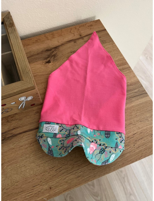 Úpletová šatka LORY so šiltom na pevno - kombinovaná - LEN DO VYPREDANIA ZÁSOB