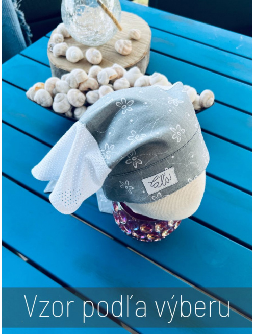 klikni pre zväčšenie Biela dierková šatka ZOJA bez šiltu - na viazanie