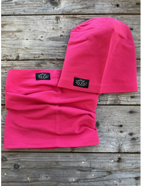 Šmolko čiapka + tunel (jednofarebný set) - cyklamén