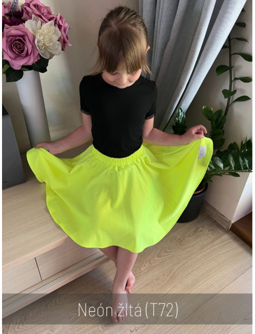 Tepláková kruhová sukňa - jednofarebná