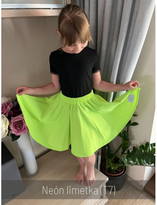 Tepláková kruhová sukňa - jednofarebná