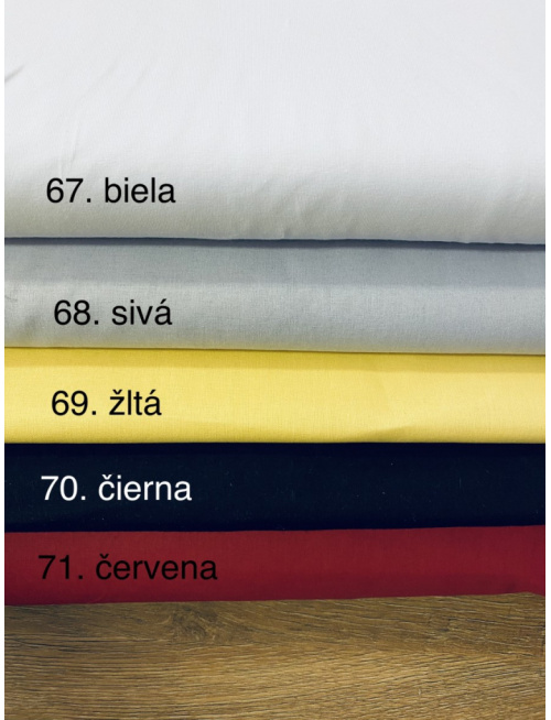 Vzorkovník - 100% pevná bavlna - jednofarebná