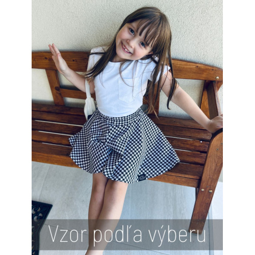 Detské sukňové kraťasy Merilin - vzorované