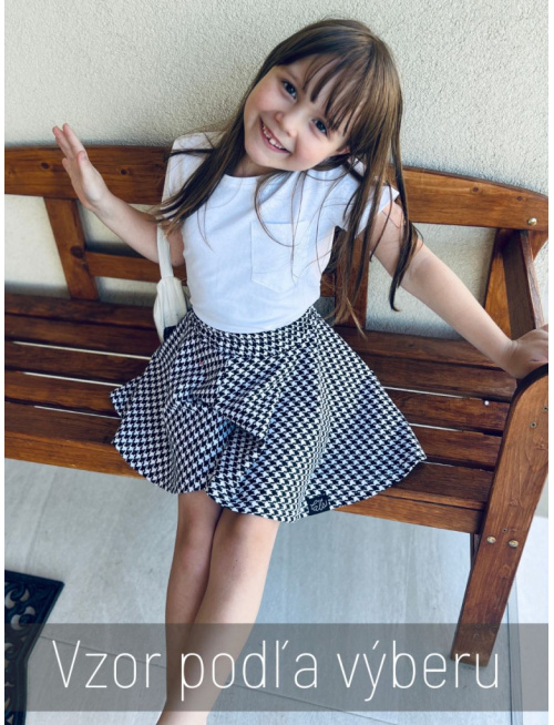 Detské sukňové kraťasy Merilin - vzorované