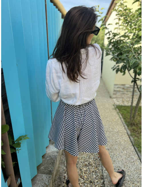 Dámske sukňové kraťasy Merilin Lux - vzorované