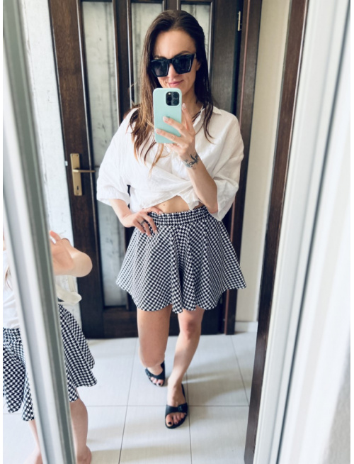 Dámske sukňové kraťasy Merilin Lux - vzorované