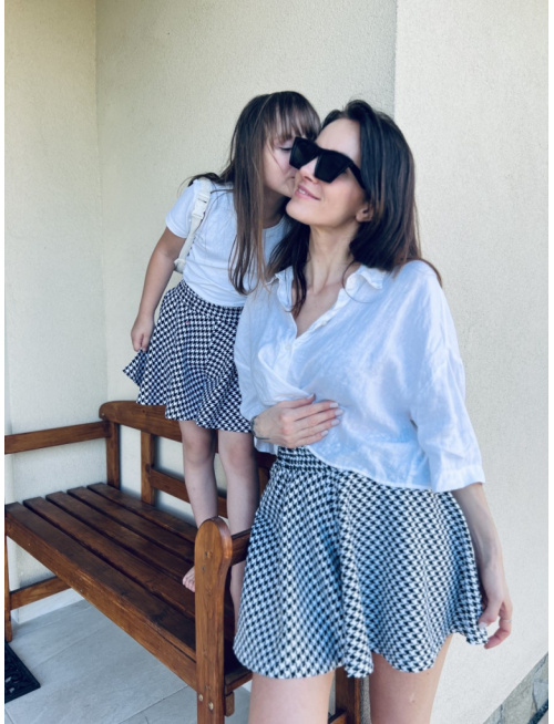 Dámske sukňové kraťasy Merilin Lux - vzorované