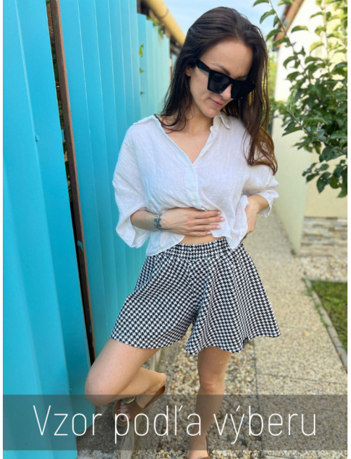 Dámske sukňové kraťasy Merilin - vzorované
