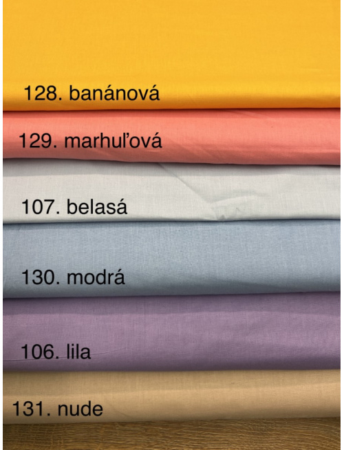 Vzorkovník - 100% pevná bavlna - jednofarebná