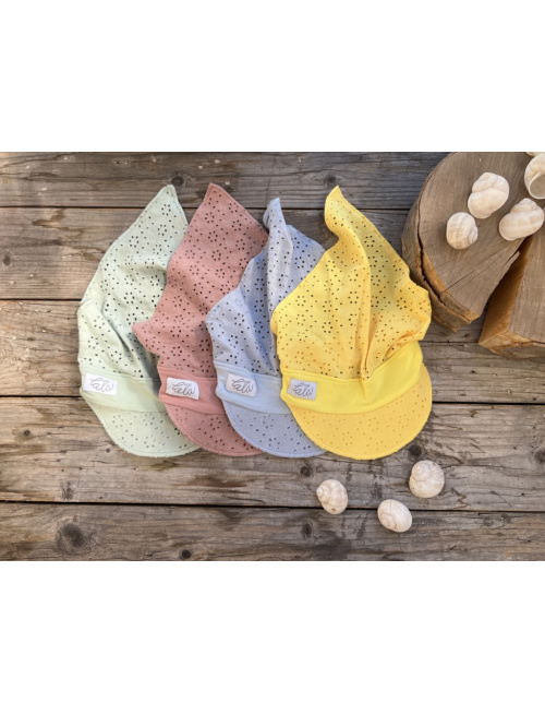 Madeirová šatka LORY na pevno - so šiltom - úplet