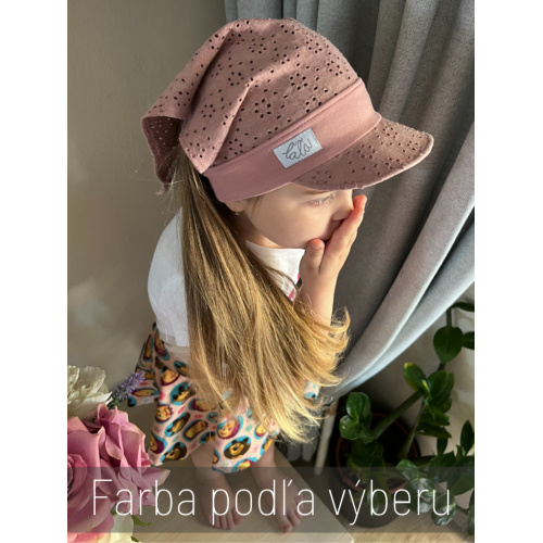 Madeirová šatka LORY na pevno - so šiltom - úplet