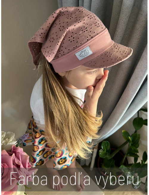 Madeirová šatka LORY na pevno - so šiltom - úplet