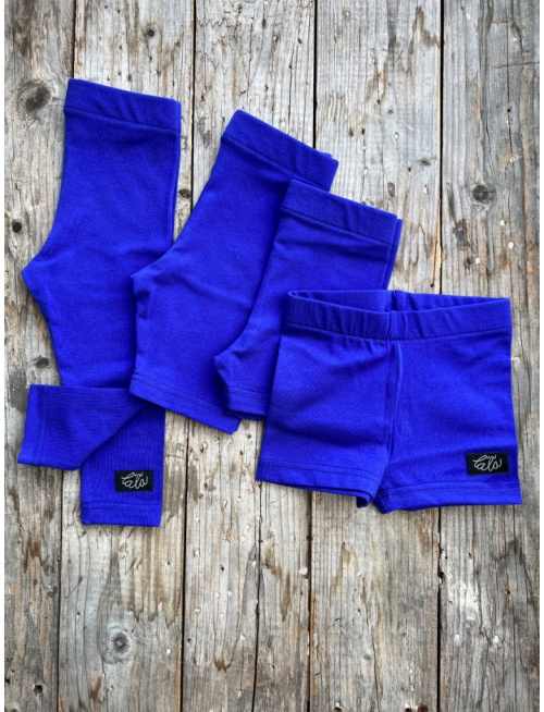 Úpletové legíny KLASIK - dlhé - slivkovo modrá 