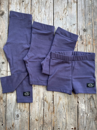 Úpletové legíny KLASIK - dlhé - temná modrá