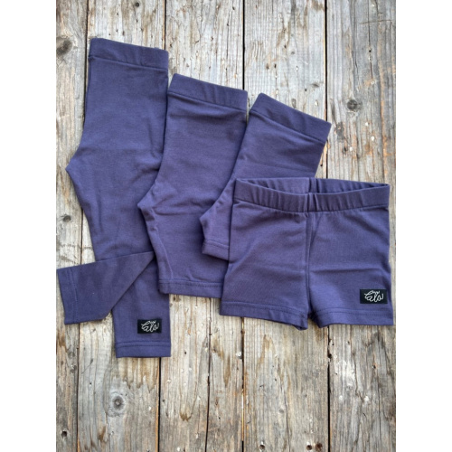 Úpletové legíny KLASIK - dlhé - temná modrá